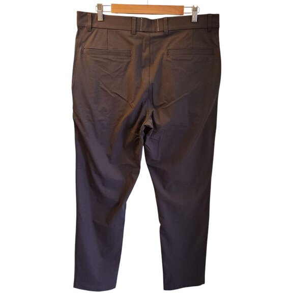 Reigning Champ Pants Men's 36 36x32 Gray Carbon Stretch Warp Knit Coach's Slim - Picture 6 of 15